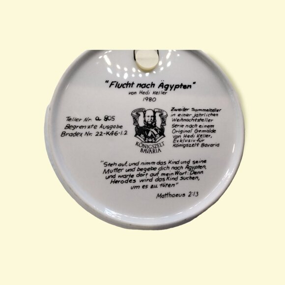 Hedi Keller "Escape to Egypt" 1980 Numbered a805 Plate Series from Bradford Ex - Picture 4 of 4